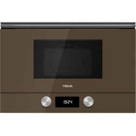 Resim Teka ML 8220 BIS L LB Ankastre Mikrodalga Fırın + Izgara Kahverengi Cam 22 lt 112030003 