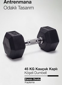 Resim Proforce Çelik Ağırlık Metal Tutma Yerlerine Sahip Tekli Dambıl - 45 KG Tekli 