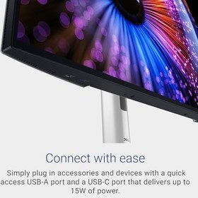 Resim Dell UltraSharp Monitör 27 inç 2560x1440 QHD, IPS BLACK TECHNOLOGY 16:9 5MS 120Hz 2XDP HDMI Type-C 2 x THUNDERBOLTTM 4 PORT ANTI-GLARE HEIGHT TILT SWIVEL PIVOT VESA HUB, U2724DE 