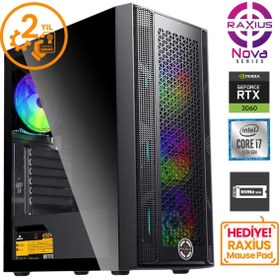 Resim Raxius Nova G1 i7 3060-17FF05 Intel Core i7 11700F 32 GB RAM 512 GB SSD RTX 3060 FreeDOS Gaming Masaüstü Bilgisayar 