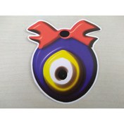 Resim Aksesuar Nazar Boncuğu Sticker 7x5,5cm (2adet Fiyatı) Nazarlık Nazar Boncuğu Etiketi Nazar Boncuğu Çıkartması 