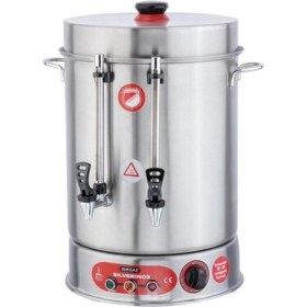 Resim Işıkgaz Silverinox Ikazlı Çay Makinesi, Metal Musluklu, 160 Bardak Kapasiteli, 15 L İntch-2034-102812 