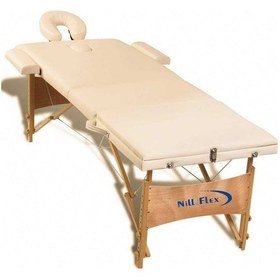 Resim Nill Flex Çanta Tipi 3 Bölmeli Ahşap Masaj Masası 