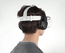 Resim Stereo VR Headphones Custom Made for Oculus Quest 2 Original Head Strap - On Ear Deep Bass 3D 360 Degree Sound- Not Fit Well with The Quest 2 Elite Head Strap 