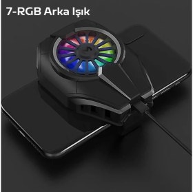 Resim Bowie DL06 ultra güçlü telefon soğutucu fan Seramik turbo soğutma Xiaomı telefonlar için tam uyumlu 