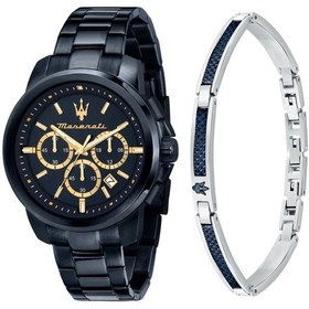 Resim Maserati R8873621042 Fonksiyonlar Aktif Takvimli Çelik Kasa Çelik Kordon Lacivert Renk Erkek Kol Saati Lacivert 