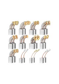 Resim 24 Adet Elektrik Motor Fırçaları Karbon Fırçalar Güç Yedek Parça Onarım İçin Aksesuarlar Elektrikli Alet 12 Farklı Boyut 