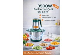 Resim Allians Çok Fonksiyonlu 3500W Mutfak Robotu, Rondo Blender, Et, Sebze, Meyve Parçalama 