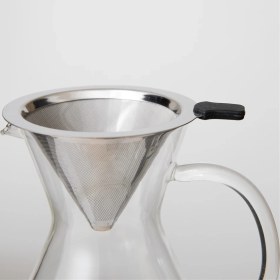 Resim Chakra Larut Filtreli Cam Kahve Demliği 500 ml Transparan 