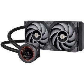 Resim Thermaltake 240mm Toughlıquıd Ultra 240 Cl-w322-pl12gm-a Rgb Lcd Ekranlı Am5-1700p Sıvı Soğutmalı İş 