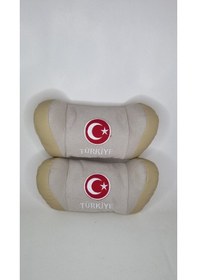 Resim Türkiye Bayrağı Oto Ikili Boyun Yastığı (541623616) 