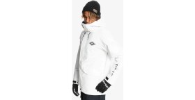 Resim Quiksilver High In The Hood Erkek Beyaz Snowboard Ceketi 
