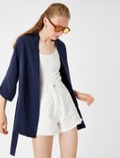 Resim Oversize Kimono Kuşaklı 