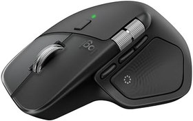 Resim Logitech MX Master 4, ergonomik kablosuz fare, gelişmiş, güçlü, dokunma geri bildirimi, ultra hızlı kaydırma, USB-C üzerinden şarj, Bluetooth, Windows, MacOS - Grafit 