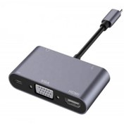 Resim WOZLO Type-C To 4K Hdmi Vga Usb 3.0 Otg Audio Ses Çevirici Kablo 5 In 1 (533635045) 