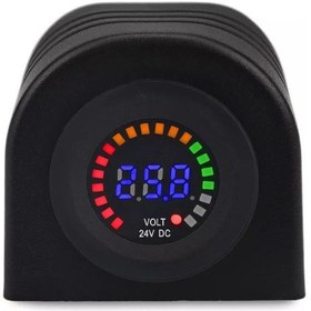 Resim Pano Üstü Araç İçi Volt Gösteren Dijital Voltmetre 12v Dc 