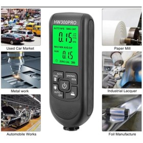 Resim Epilons Hw-300Pro Oto Boya Kalınlık Ölçer 0-2000Μm Fe & Nfe Kaplama Kalınlık Test Cihazı 