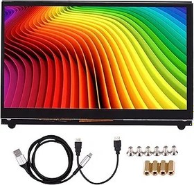 Resim 7 inç HD IPS Kapasitif Dokunmatik Ekran 1024 * 600 Çözünürlüklü Küçük Taşınabilir, USB HD Arayüzü ile Raspberry Pi Eğitim Aracı ile Uyumlu 