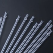 Resim 6 adet yeniden kullanılabilir pipet ve 1 adet temizleme fırçası, 20/oz 30oz/40oz paslanmaz çelik rulo pipetin mükemmel bir alternatifi, seyahat için olmazsa olmaz bir bardak aksesuarıdır [pipet uzunluğu 30cm, uzunluk serbestçe kesilebilir]Tüm stil bardaklar için uygundur 