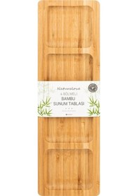 Resim Naturalove Bambu Sunum Tabağı - 4 Bölmeli 