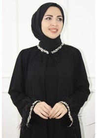 Resim Modabanuda Dilay Abaya Ferace Siyah 