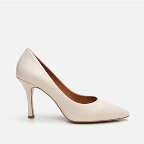 Resim Hotiç Hakiki Deri Ekru Kadın Stiletto 01ayh304180a400 Kemik-ecru Ekru 