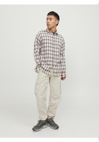 Resim Jack & Jones Jack Jones Erkek Kargo Pantolon 12242264 Krem 