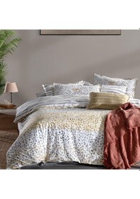 Resim Sarev Persian Gri Tek Kişilik %100 Pamuk Nevresim Takımı Gri 