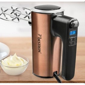 Resim Bestron El Mikseri,6 Hız Seviyesi,turbo Fonksiyon, Lcd Ekran, 400w, Paslanmaz Çelik Çırpıcı Endüstriyel Mutfak Ürünleri Metalik Tek Ebat 