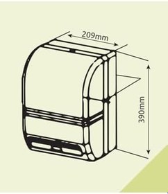 Resim Xinda Czq20 Mavi Fotoselli Sensörlü Kağıt Havlu Dispenseri 