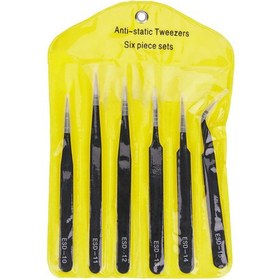 Resim REKOTOOLS -6 Parça Esd Hassas Cımbız Seti Antistatik Cımbız SETİ 