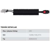 Resim AK-SA TİCARET Aksa Tır Dorse Elektrik Kablosu 7'li X 2 (3'LÜ) (ADAPTÖR) (15 KABLOLU) (4.5 MT) Pls Fişli 