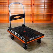 Resim 4 Döner Tekerlekli Ağır Hizmet Katlanır Yardımcı Araba - Katlanabilir Sağlam Metal Yapı, Kompakt Depolama, Ev, Depo, Perakende, İnşaat Alanı İçin - Endüstriyel ve Ticari Kullanım, Modern Metal Tasarım, Dayanıklı İnşaat, Katlanır El Arabası, Depo Ekipmanı, Sağlam Metal Tasarım, Endüstriyel Depo Arabası, İnşaat İşçileri için Depo Tekerleği 