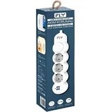 Resim Fly Fly 3393 Termal Akım Korumalı, Çocuk Korumalı, 2 x Usb, 2mt Uzatma Kablosu 3'lü Priz, Beyaz 