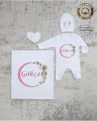 Resim yzc home size dair... Bt K32 Isimli Kız Bebek Battaniye Tulum Şapka Eldiven Set 