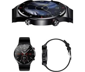 Resim Amoled Ekran Metal Deri Silikon Kordonlu Uyku ve Sağlık Takibi Nemere 