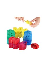 Resim Delikli Kalemtıraş, Çocuklar İçin Kalemtıraş, Elde Taşınabilen Kalemtıraş - 12'li Paket 