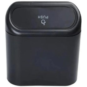 Resim Araç Çöp Kutusu Araç Içi Taşınabilir Kapaklı Organizer Çöp Kovası 