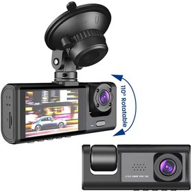 Resim DİGİFULL 1080P Dash Cam Full Hd Araç içi Kamera Ön Arka ve İç Kayıt 3 Kamera Gece Görüşlü G Sensör Geniş Açı 