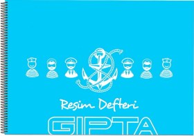 Resim Spiralli Resim Defteri 17x24 25 Yaprak Plastik Kapak Açık Mavi 2076 
