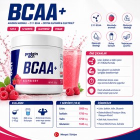 Resim PROTEINOCEAN Bcaa + Ahududu 120g 