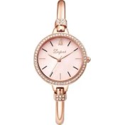 Resim Hanyang Sadece 1 Adet Pembe Izle Lvpai Marka Kadın Bilezik Saatler Set Moda Kadın Elbise Bayanlar Bilek Izle Lüks Gül Altın Kuvars Izle Set Hediye Dropshiping (Yurt Dışından) 