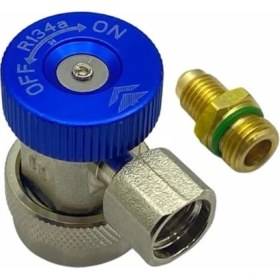 Resim Araç Klima Gazı Dolum Vanası-Jakı Alçak Basınç (Mavi) R134A 