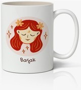 Resim Başak Burcu Baskılı Kupa Bardak - Baskılı Kahve Kupa Bardak 