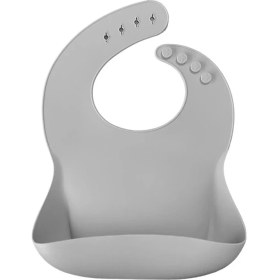 Resim NW NessiWorld Basics Silikon Mama Önlüğü Powder Grey 