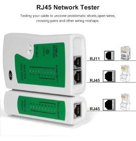 Resim Derwell Yeni Ağ Kablo Test Cihazı RJ45 RJ11 Ethernet Kablo Test Cihazı Lan Cat5 Cat6 Cat7 8p 6p Lan Kablosu Network Test Cihazı 