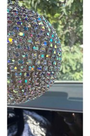 Resim TASARIM ARABAM ATİKE ELİF AKIN 7 Cm Yaldız Disco Topu Dikiz Süsü 