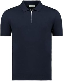 Resim Anthony Jackson Erkek Fit Fermuarlı Triko Polo Tişört Stefano 