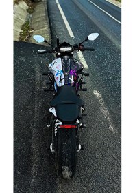 Resim Yamaha Mt 07 2018-2019 Double Colour Full Body Kit Sticker Set- Jant Sticker-kafa Sticker Birlikte Çok Renkli 