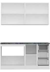 Resim Minar 160 Cm Mutfak Dolabı Beyaz 160-b1 